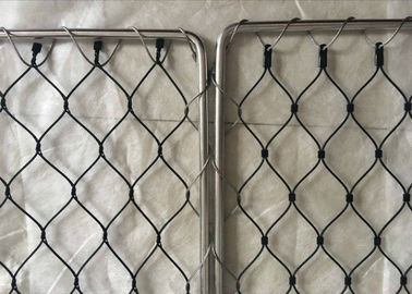 50*50mm Apeture Stair Barrier Safety Nets , Stainless Steel Netting Mesh