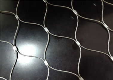 50*50mm Apeture Stair Barrier Safety Nets , Stainless Steel Netting Mesh