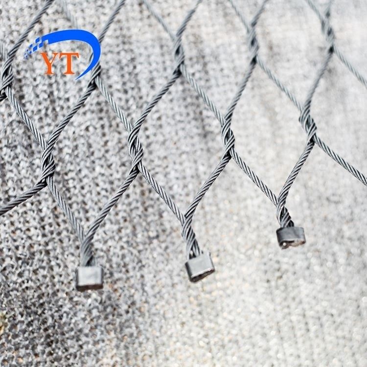 Safety X Type Knotted Stainless Steel Rope Mesh 304/316L